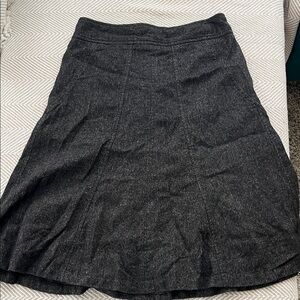 LOFT Charcoal A-Line Skirt